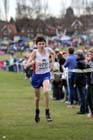 Patrick Dever finishing second in the Under-15 Boys, McCain Inter Counties Cross Country, Cofton Park, Birmingham.